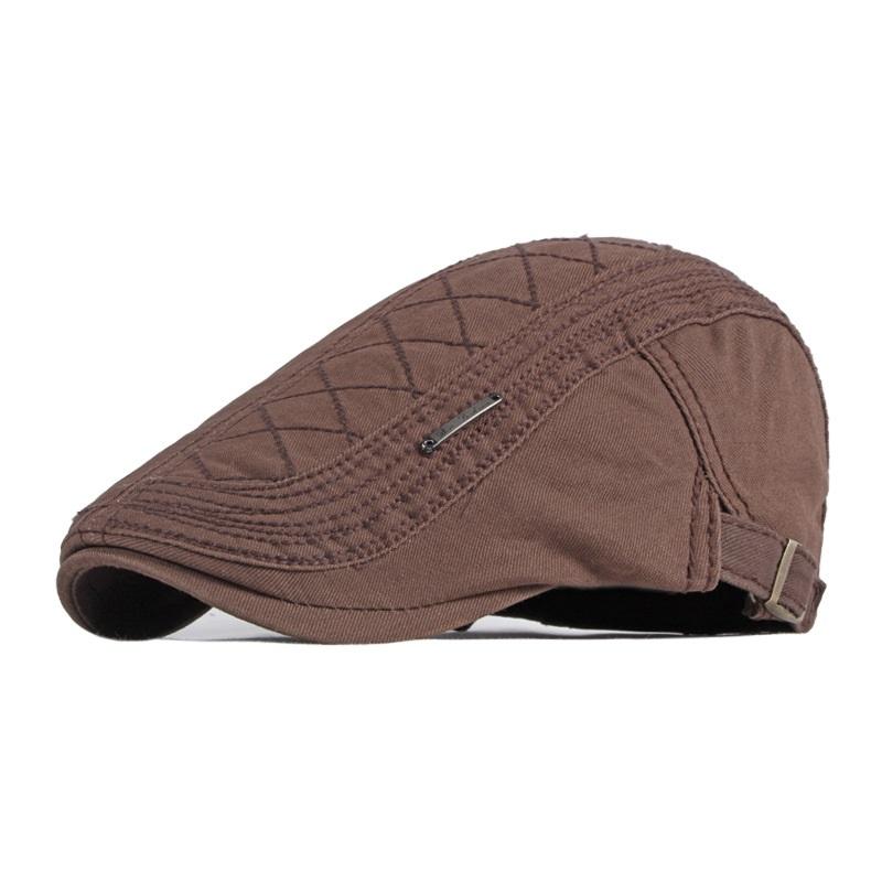 Men Flat Cap Newsboy Hat Beret Cabbie Ivy Cap Patchwork Adjustable Gatsby Newsboy Hat