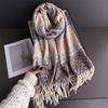 2025 Winter Warm Women Scarf Designer Imitation Cashmere Thicken Shawl Pashmina Scarves Female Wrap Blanket Foulard