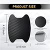 gunhunt 8 PCS Door Handle Scratch Protectors, Carbon Fiber Handle Cover Anti Scratch Stickers, Door Handle Cups Protective Film Bowl Sticker (Black)