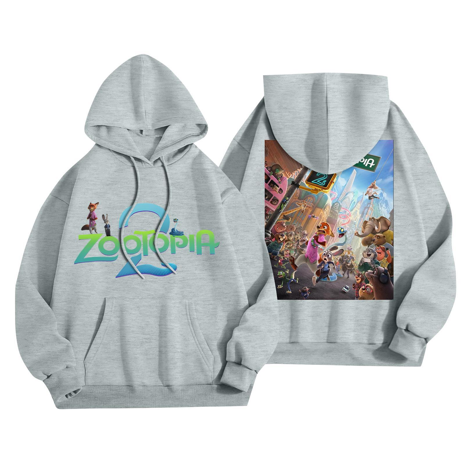 

Children s Fashionable Casual Long-Sleeved Cartoon Print Hooded Sweatshirt 160