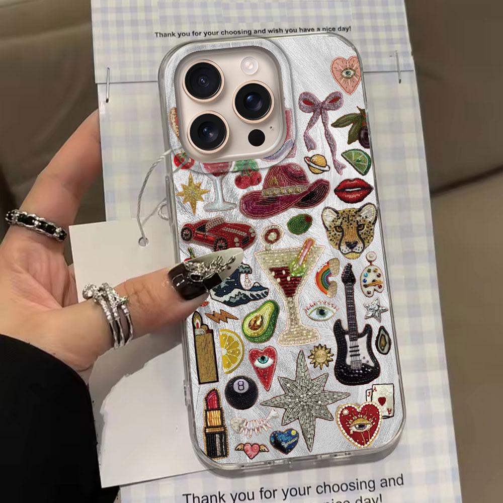 Heart Sun Face Eyes Bowknow Women Girls Phone Case for iphone 16 15 14 7 8 Plus 13 11 12 Pro Max X XS XR SE 2022 2020 16e Cover