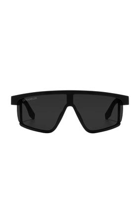 Dee Franklin Alpha Matte Sunglasses, Black/Black, DFSU901001-BLAC