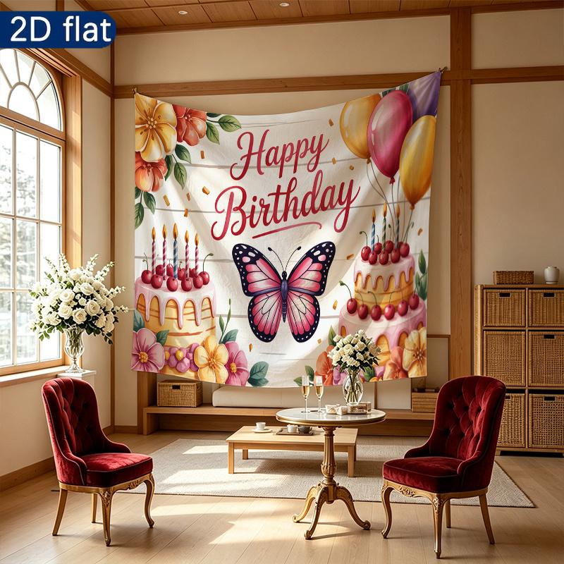 1pc Floral Photo Backdrop - Wall Hanging Decor