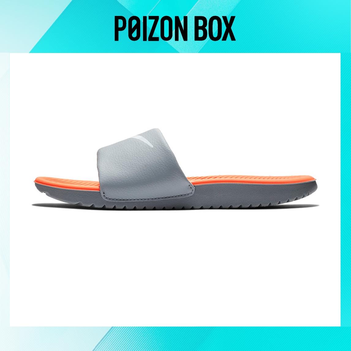 

шлепанцы Nike Kids Kawa Slide Sandals Grey/Orange 819352-801