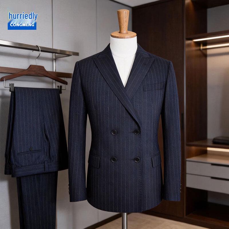 Женский элитный деловой костюм-двойка приталенного кроя L