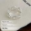 Cuiyan S925 Silver Korean Style Pig Nose Open Finger Ring for Women