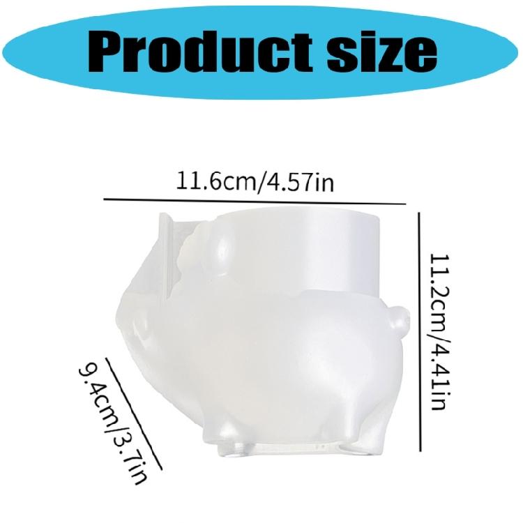 Flowerpot Mould Silicone Wild Boar Planter Mold for Making Resin Jewelry Decorative Planter Multiple Crafting Materials
