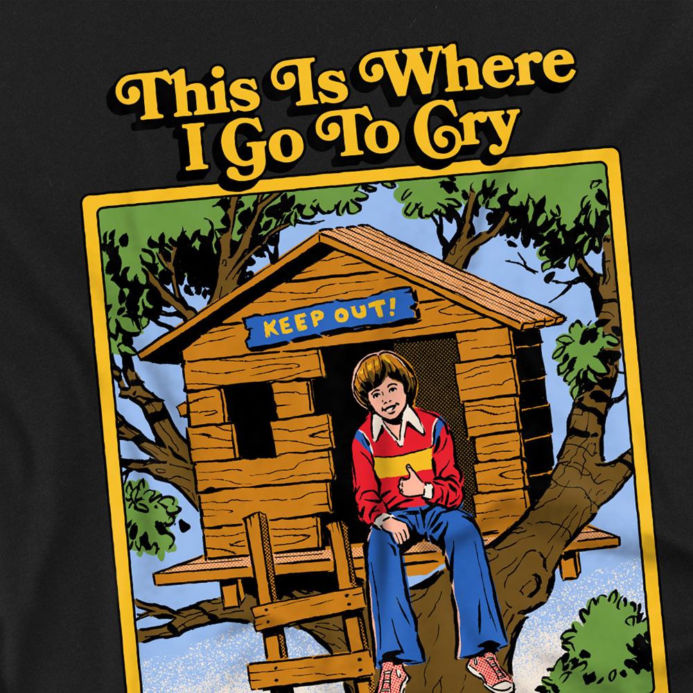 Steven Rhodes Unisex Adult This Is Where I Go To Cry T-Shirt