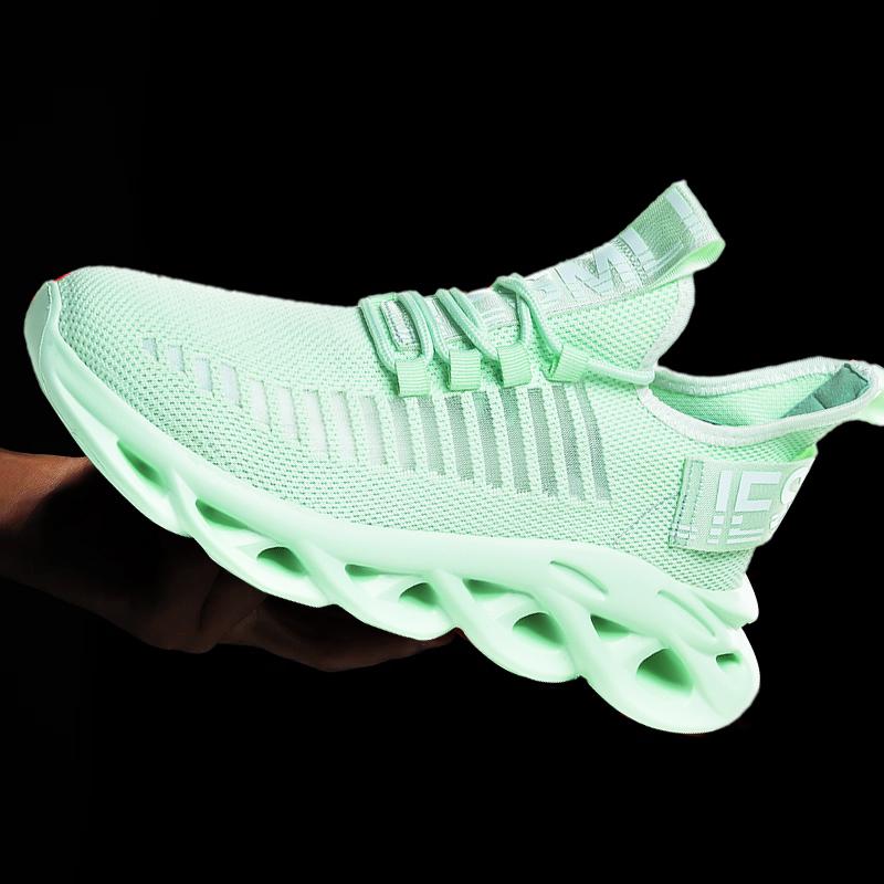 Twist Sole Men 'S Casual Shoes Outdoor Running Shoes Comfortable And Breathable Large Size Sneaker Fashion Mesh Summer New Shoes