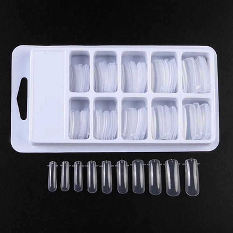 100pcs Quick Building Mold Tips Poly Nails Gel Fingers Extension Forms Nail Art UV Builder Acrylic False Fake Nail Tools