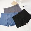 Plus Size Men's Solid Color Boxer Briefs Antibacterial and Sweat-Absorbing Boxer Knickers