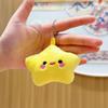 Five-Pointed Star Plush Bag Charm & Keychain - Cute, Girlish Heart Accessory for Backpacks