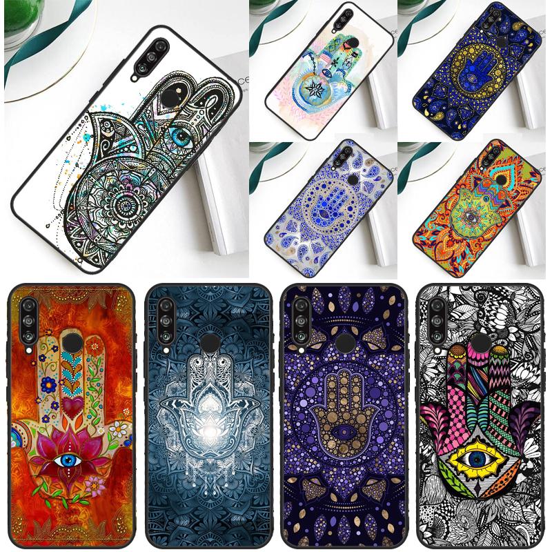 Hamsa Hand of Fatima For Huawei P30 Pro P60 P50 P20 P40 P Smart Nova 9 5T Honor Magic 5 Lite X8 X9 a 50 70 Case