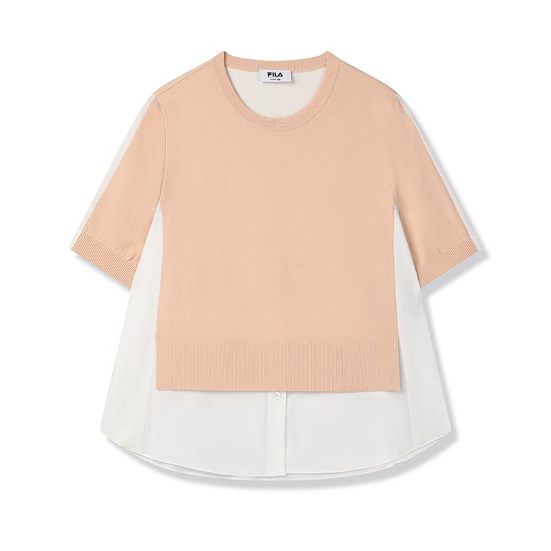 

Fila Модная Удобная Трикотажная Футболка с Коротким Рукавом Женские Топы Медово-Летний-Оранжевый F11W514402FOR XL