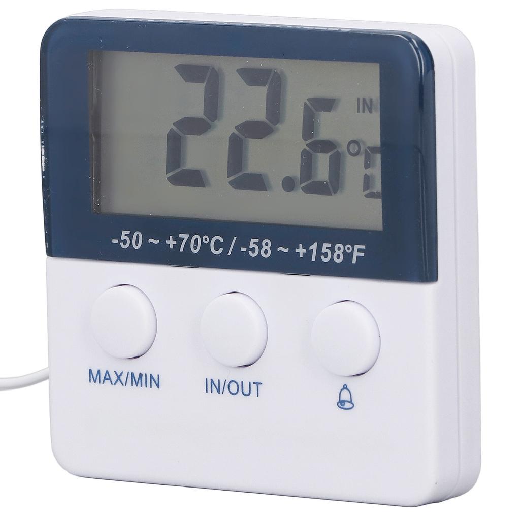 2 In 1 Thermometer Hygrometer  Celsius   Fahrenheit  Mode High Accuracy High Low Temperature Alarm Thermometer