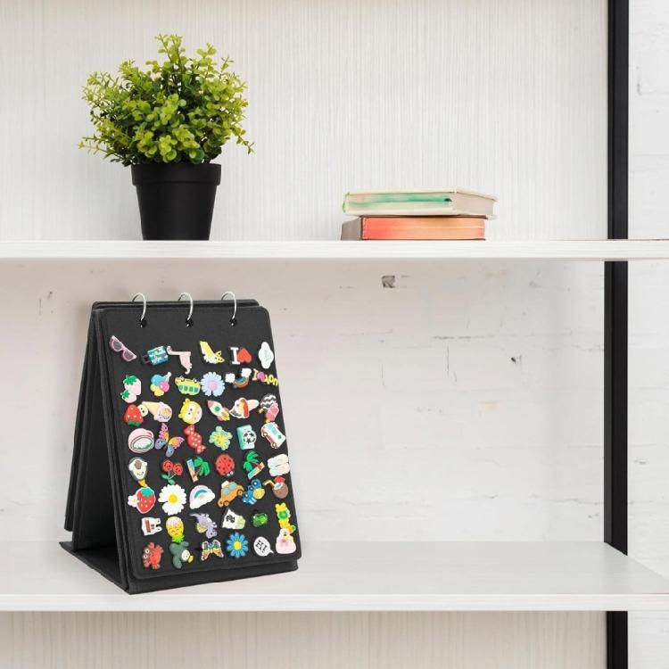 Portable Sturdy Felt Jewelry Books Organizers for Earrings Necklaces Rings with Large Capacity Home Organization