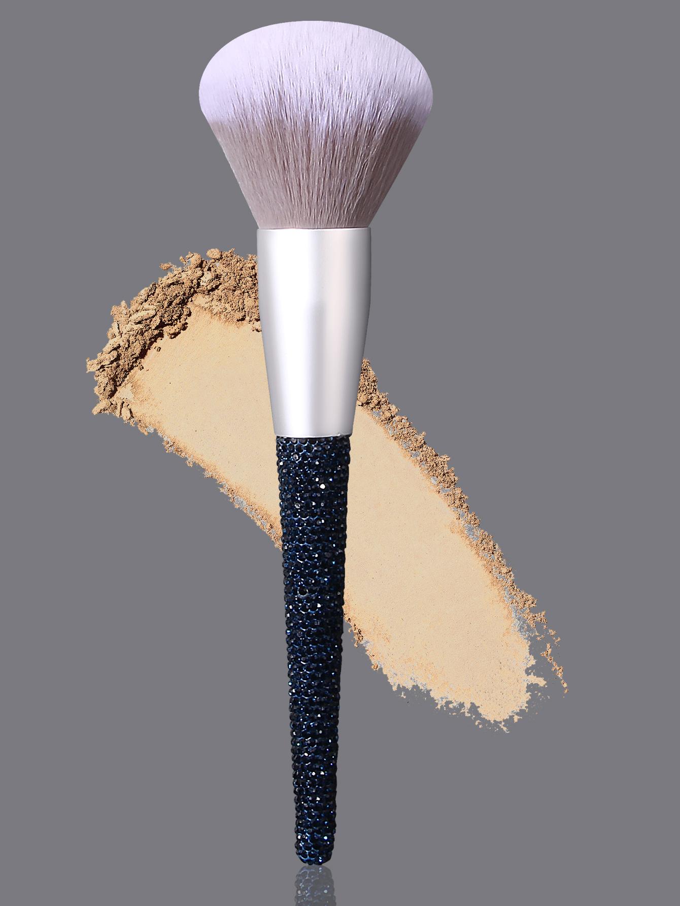 

Extra-large diamond handle loose brush soft bristle contouring brush Blush brush, specially designed for beginners daily makeup синій