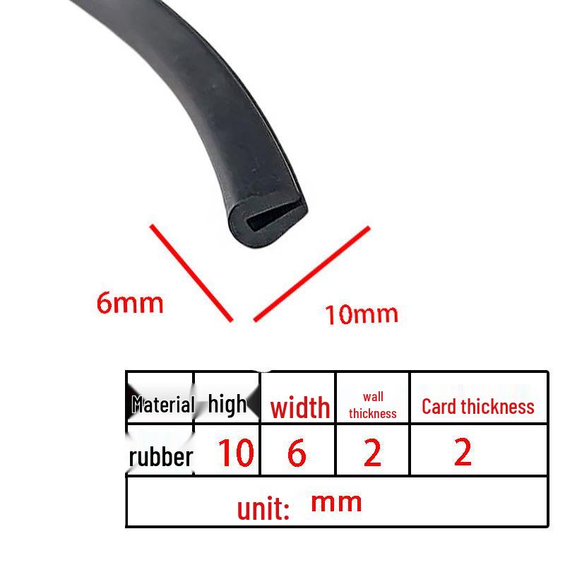 U-Shaped Rubber Anti-Collision & Edge Sealing Strip
