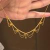 Inspiration Design Multi Layer Chain Starry Lace Tassels Necklace Fien Exquisite Star Collar Banquet Jewelry Gift for Women