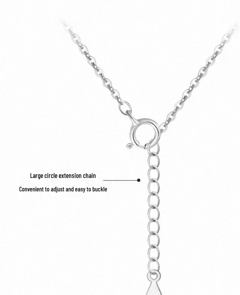 Sparkling Diamond Star Necklace: Five-Pointed White Gold Star with Nickel Silver and Real Gold Plating for a Luxurious, High-End Look.