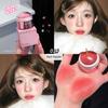 Korean Bobo Blush Cream, Translucent, Low Saturation, Youthful Glow, Hydrating, Brightening Single Color Blush, Non-Powdering