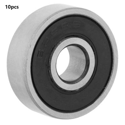 3456mm I.D 10131619mm O.D Double Side Rubber Sealed Deep Groove Steel Ball Bearings(626