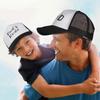 DAD MOM MINI Printed Family Baseball Cap Washed Cotton Mesh Baseball Hats  For Mom Dad Kids