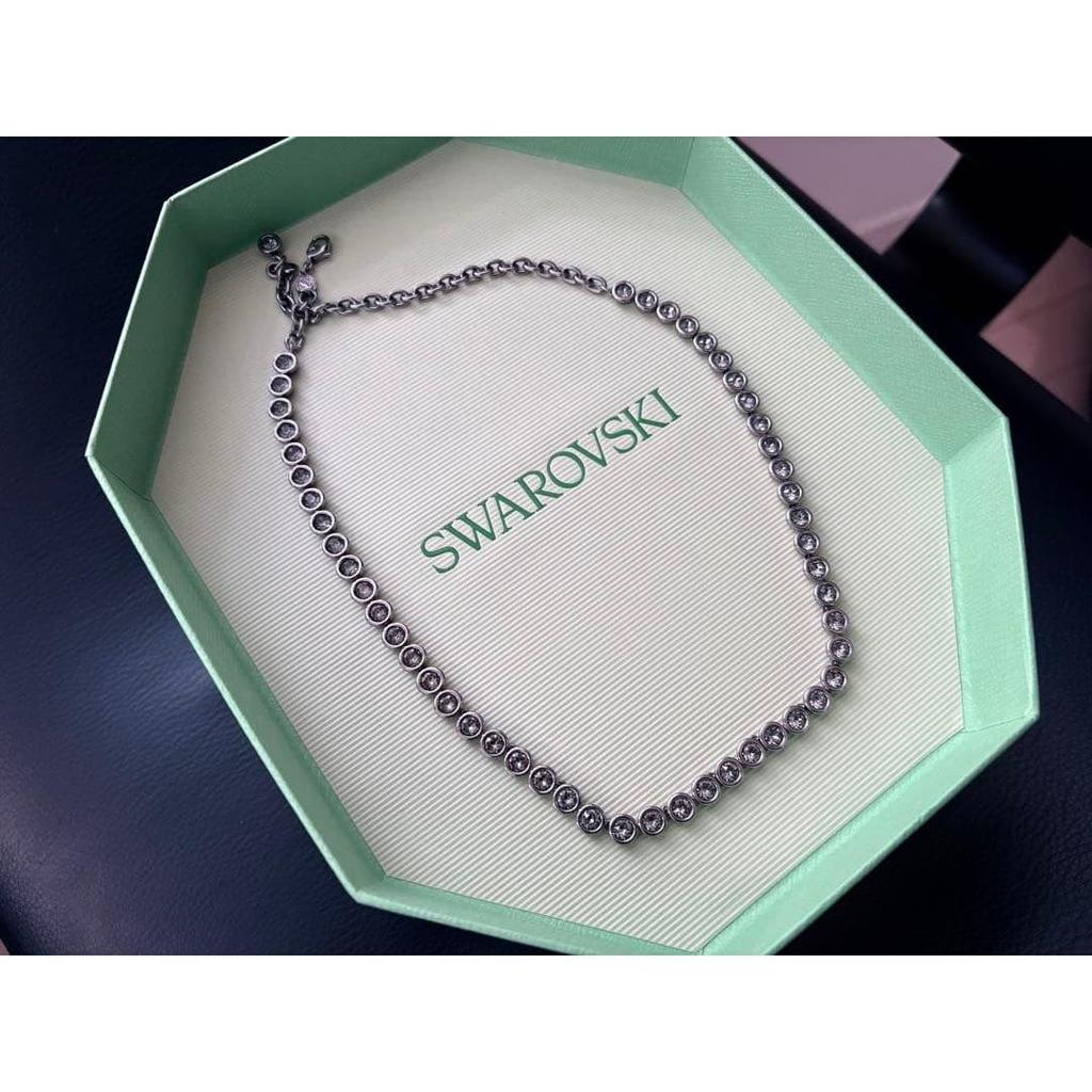 Used Current Swarovski Imber Tennis Tennis Necklace Zirconia