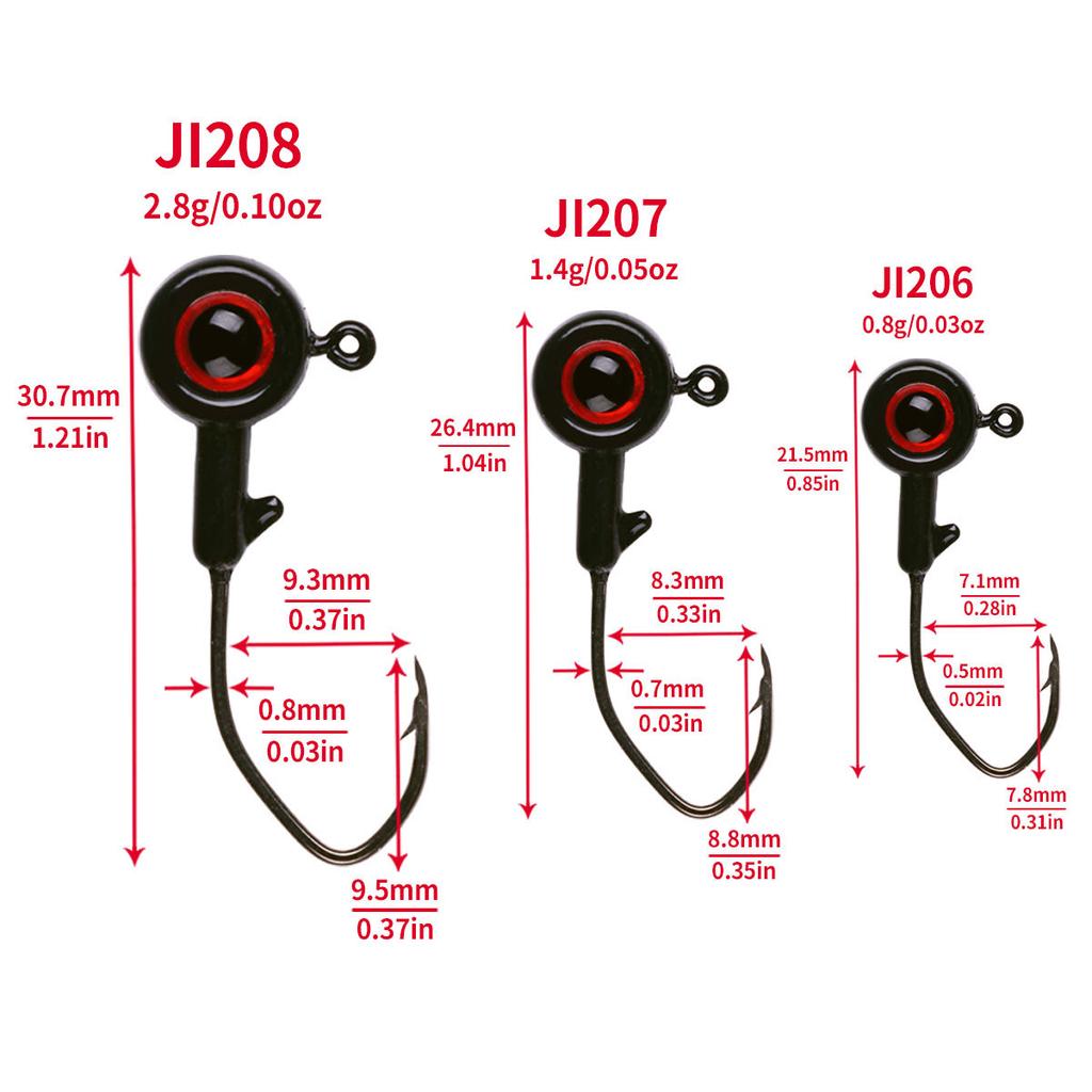 Olecranon Jig Hook Big Eyes New Fishhook Wholesale New Henjia Fishing Gear Set Combination Jig Hook Micro Item Small Hook