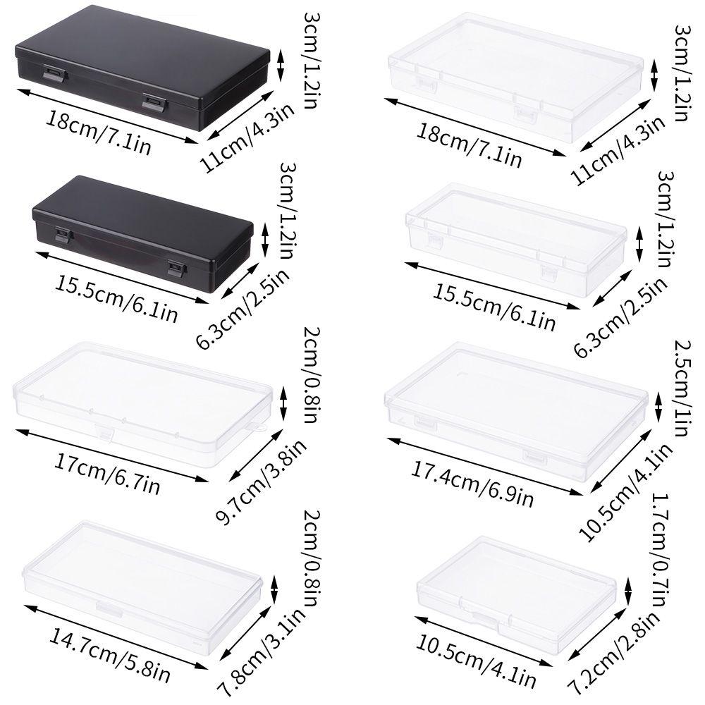 Practical Compartment Plastic Storage Box Jewelry Earring Bead Screw Holder Case Display Organizer Container