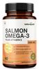 NaturePath Salmon Omega 3 Fish Oil 1000mg with EPA 180mg & DHA 120mg - Omega 3 + Vitamin E - Supports Heart, Brain, Joint & Eye Health - No Fish