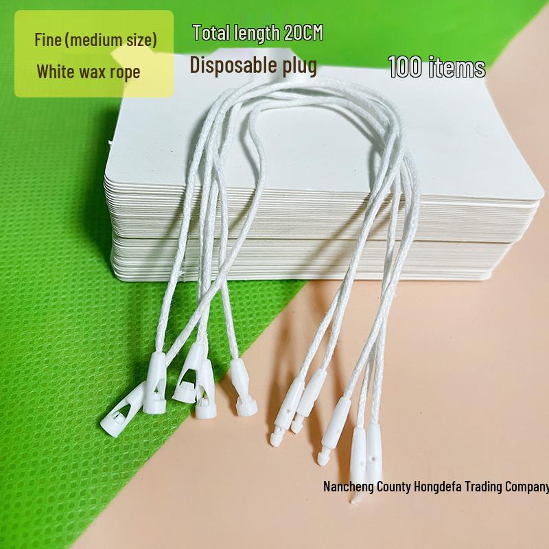 Universal Single Insert Hanging Rope for Clothing Tags and Luggage Accessories