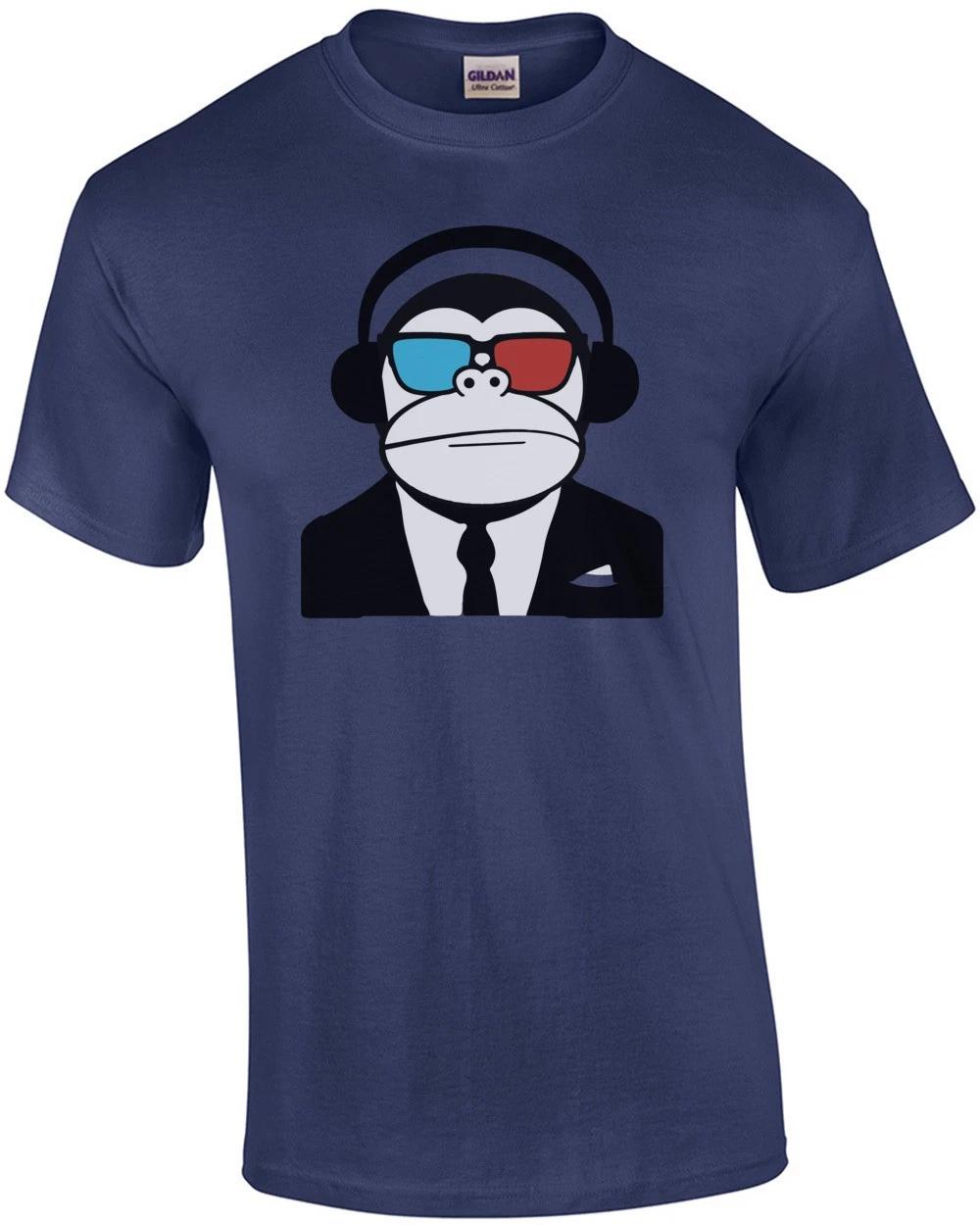 3d Ape Monkey Club Electro T-shirt 2XL