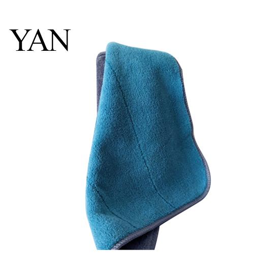 Absorbent Towel Dish Cleaning Washable Hanging Loop Microfiber Cloth for Dust Cloths Tea синий