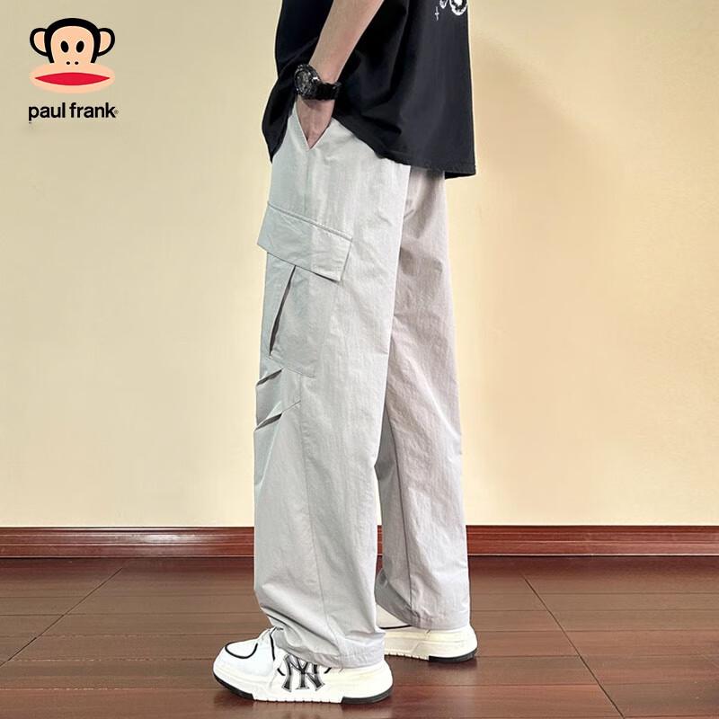 Paul Frank Men's Summer Thin American Paratrooper Cargo Straight-Leg Pants