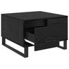 Coffee Table Black Oak Look 55 X 55 X 36.5 Cm Engineered Wood