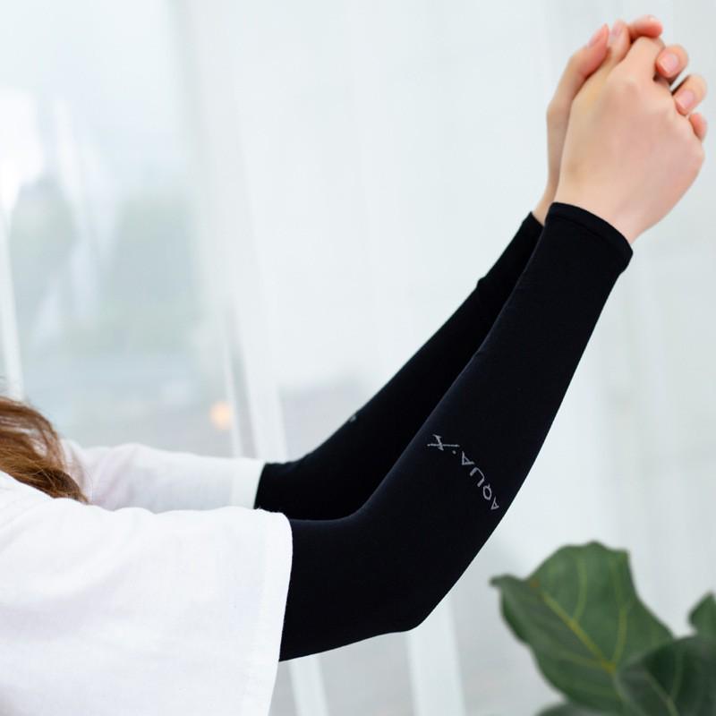 Unisex Anti-UV Cooling Arm Sleeves for Summer Cycling & Driving - Breathable Ice Silk