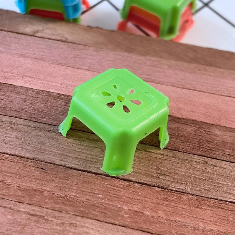 10 Stück 1:12 Puppenhaus Miniaturmöbel Stuhl Hocker Modell Spielzeug für Puppenhaus