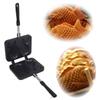 Taiyaki giapponese antiaderente a forma di pesce Bakeware Waffle Pan Maker 2 stampi Strumenti per la cottura della torta