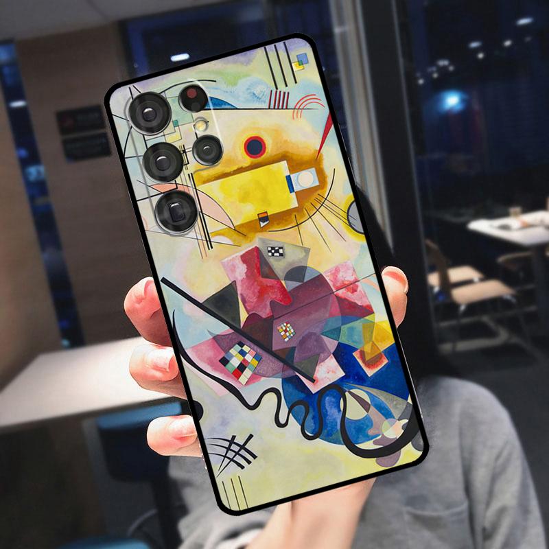 Coque Abstrait Wassily Kandinsky Pour Samsung Galaxy S22 S23 Ultra S21 S20 FE S9 S10 Note 10 Plus Note 20 Ultra Housse