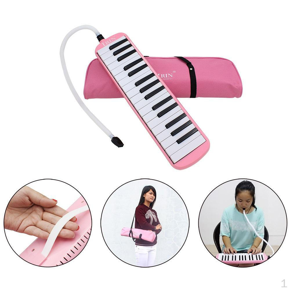3 Melodica Musical Instrument with Carrying Bag розовый