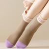 Girls' Mid Length Knitted Socks Women Sweet Heart Printed Socks Comfortable High-elasticity Thick Warm Socks