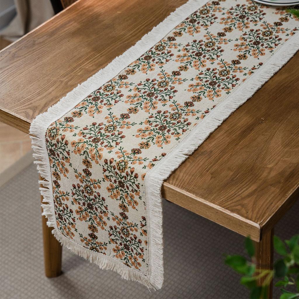 Farmhouse Country Vintage Table Runner Pastoral Table Runner Farmhouse Decor Table Runner