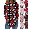 Camisetas para mujer, camisetas casuales de otoño, camisetas de manga larga, sudadera de color sólido, top de cuello alto, pulóver