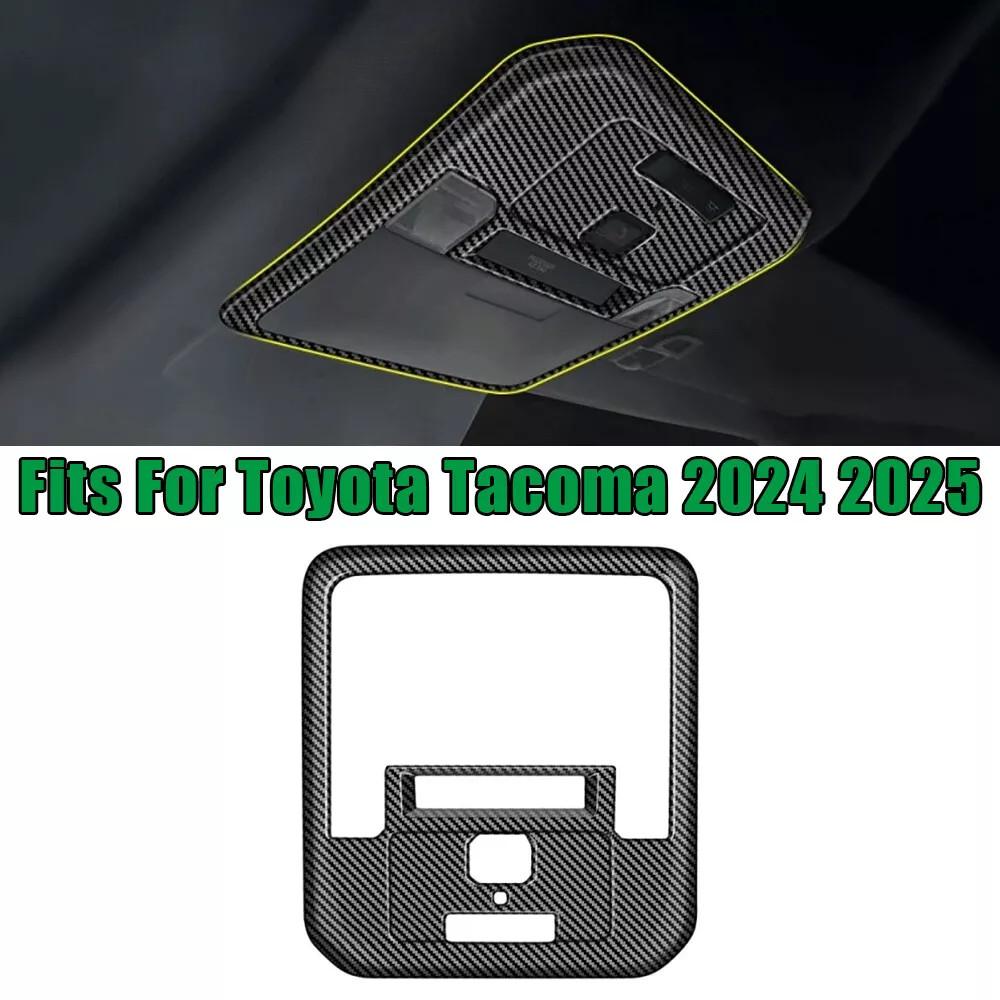 Carbon Fiber Look For Toyota Tacoma 2024 Interior Reading Light Lamp Trim Frame
