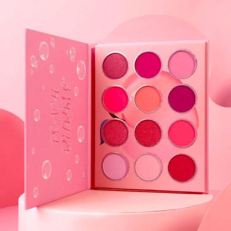 DE'LANCI - 12 Colors Pink Peach Eyeshadow Palette