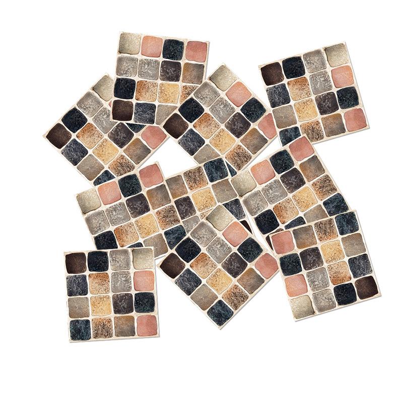 Color Crystal Mosaic Wallpaper Self-Adhesive Waterproof And Oil-Proof Kitchen Bathroom Wall Decoration The Same Wall Sticker