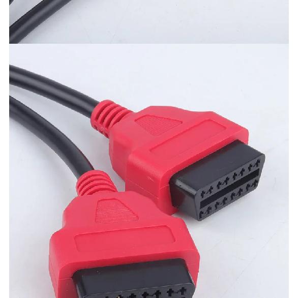 OBD2 1/2 Adapter Cable Extension Cable OBD Extension Cable 12V Automotive Universal 16-pin Core Splitter