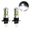 2PCS H1/H3 LED Bulbs 6000K White Super Bright High Power 10-SMD 5630 Cars Fog Lights Driving DRL Auto Lamp