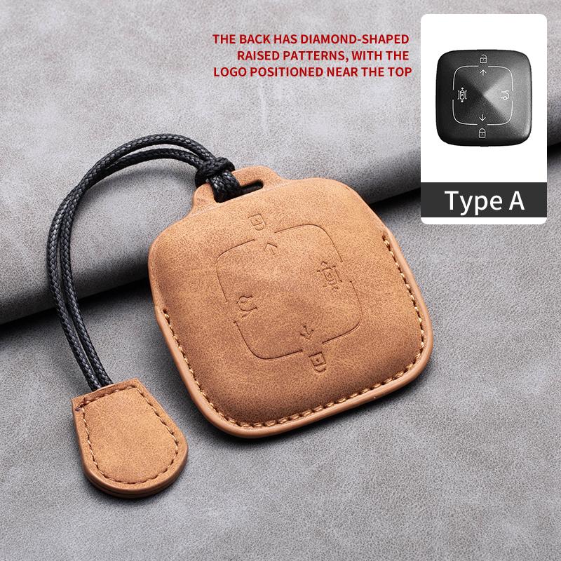 

Car Key Case Cover For Zeekr 001 X Fr 007 Gt 009 Leather Car Remote Key Case Anti-Scratch Protector Shell Decorative Accessories